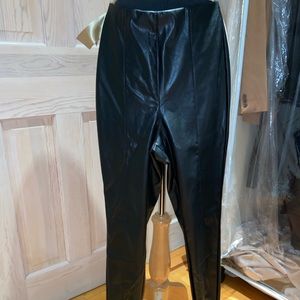 HM faux leather pants